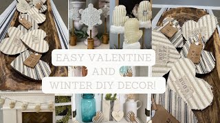 EASIEST CONVERSATION HEARTS and WINTER DECOR!