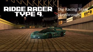 Ridge Racer Type 4 - Dig Racing Team playthrough