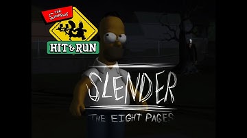 The Simpsons: Hit & Run mod: Slender: The eight pages mod