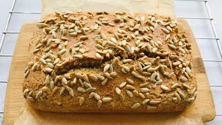 Oatmeal bread recipe for weight loss! NO FLOUR, BUTTER, KNEADING! Bread in 10 minutes!