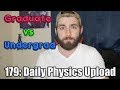 Graduate vs undergraduate physics courses so far