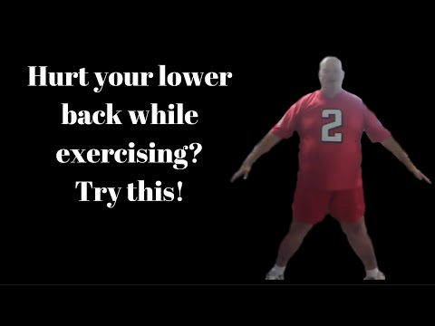 Lower Back Pain Relief Video - Hurt Your Lower Back While Exercising? Try This!