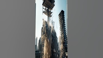 Video of Building Collapse #ai #aivideo #funny #architecture #crash