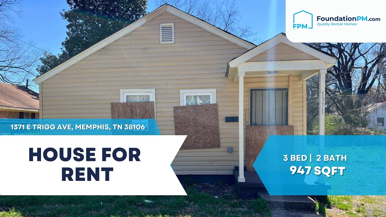 1371 E Trigg Ave, Memphis, TN 38106 — FoundationPM.com Home w/ Backyard Near Schools & Parks!