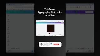 This Canva Typography Trick Looks Incredible!🚀