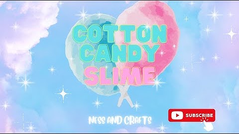 Cotton Candy slime + cloud slime #diy #slime #fluffyslime