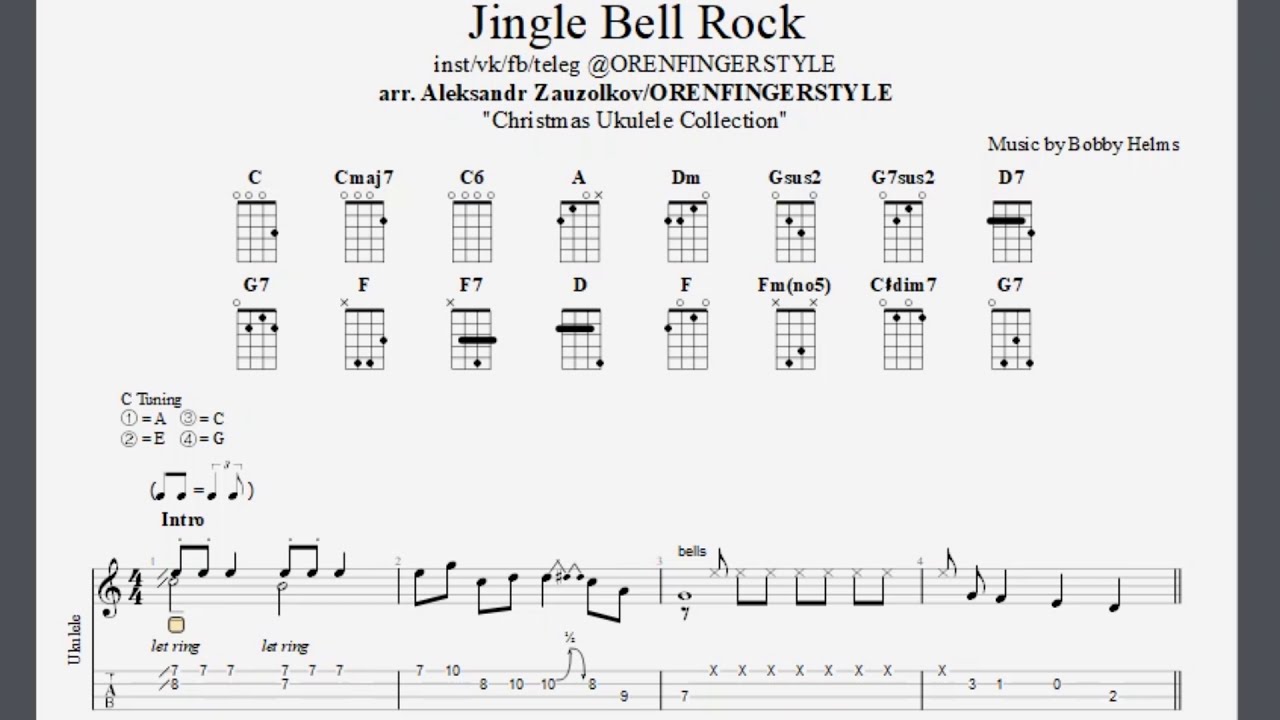 5. Bells Rock | Ukulele | Tabs - YouTube