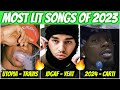Most lit rap songs of 2023 