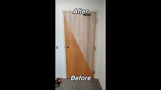 How To Vinyl Wrap A Door | Refacing A Door With 3M DiNoc Vinyl Wrap