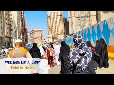 Umrah walk from Dar al Eiman Grand hotel Makkah