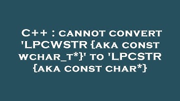 C++ : cannot convert 