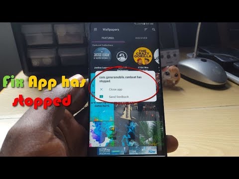 Fix app has Stopped Galaxy S8,S8 plus or Note 8