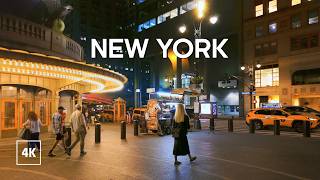 Walking in NYC at Evening 🗽 Walking Tour 4K