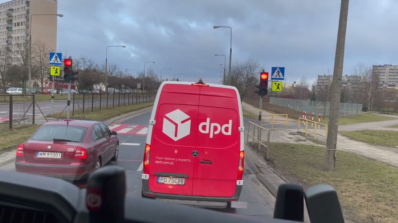 Siedlce, przejazd przez miasto