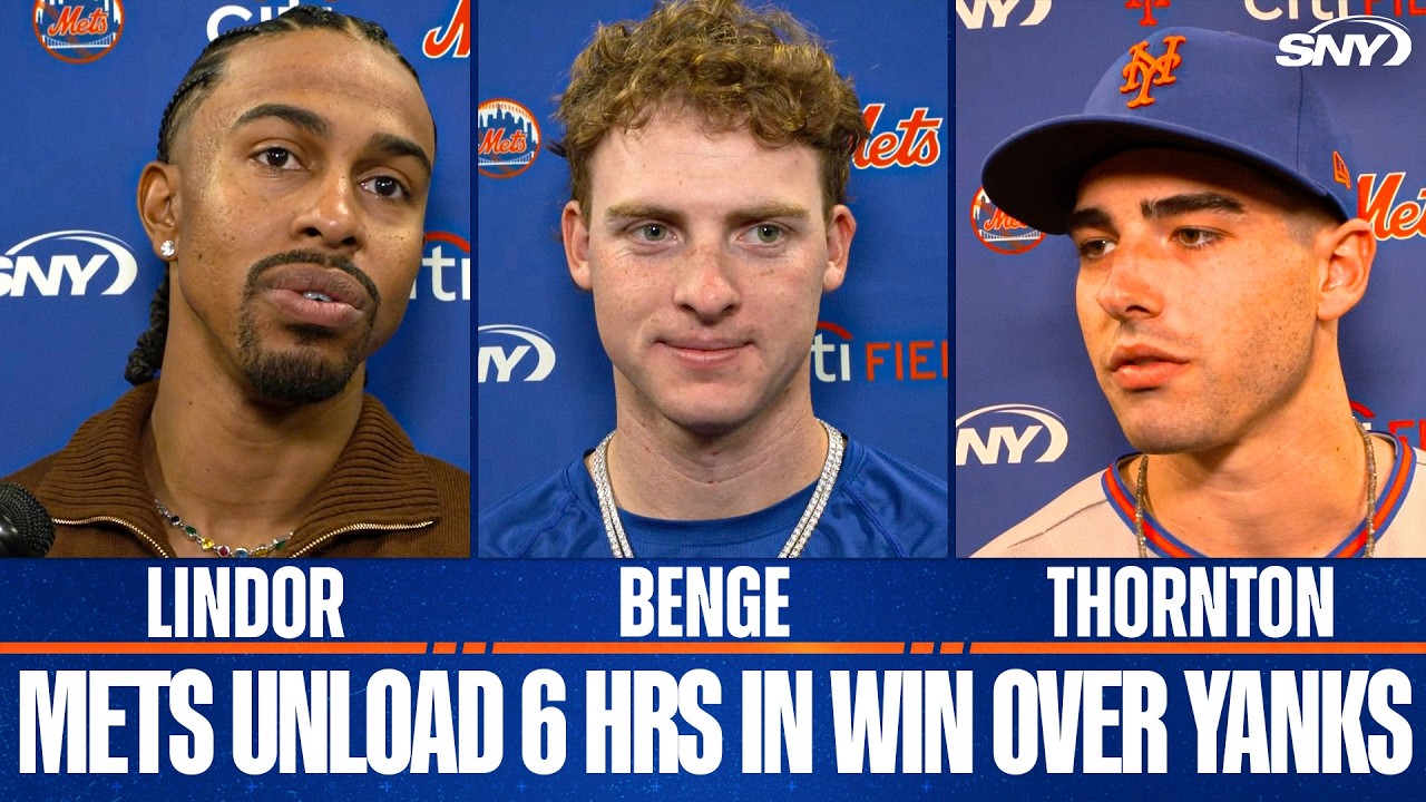 Andy Green, Francisco Lindor, Zac Thornton & other Mets players on their 12-2 drubbing of the Yanks