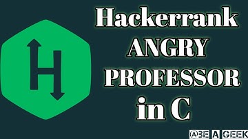Angry professor hackerrank solution in c @BE A GEEK | Hindi |