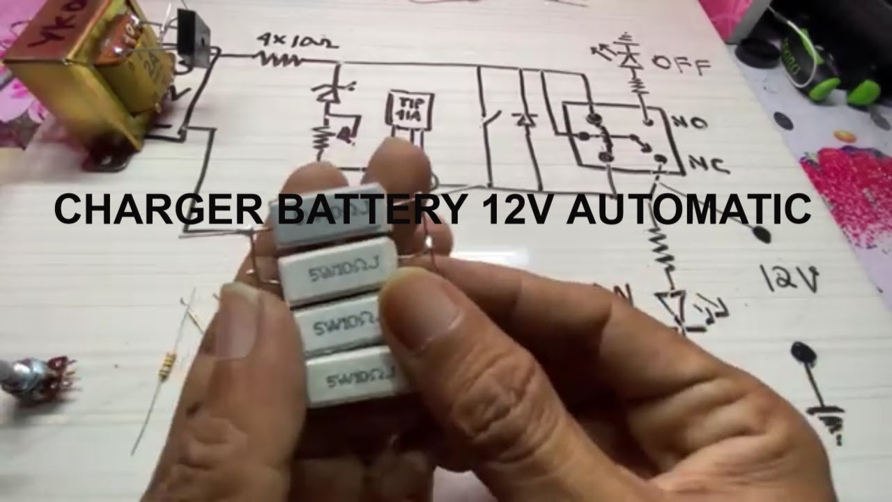 Cara membuat charger aki 12 volt otomatis - YouTube