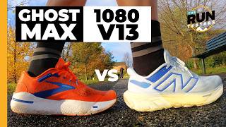 Brooks Ghost Max vs New Balance 1080 v13 Review: Battle of the max-stack plush daily trainers