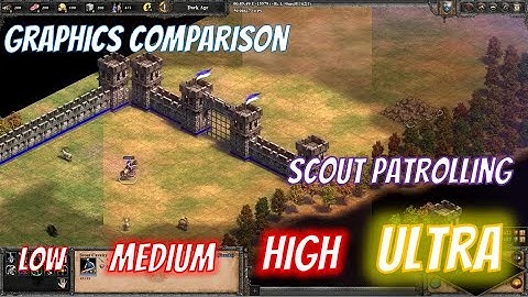 Age Of Empires 2 Definitve Edition - Low vs. Medium vs. High vs. Ultra Graphics Settings Comparison