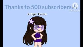 Thanks To 500 Subscribers
