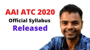 AAI ATC 2020 Official Syllabus Released, AAI Fire Services, Manager Official Syllabus