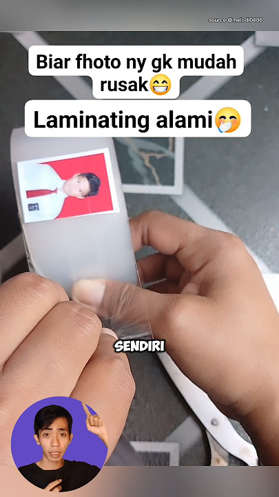Cara laminating foto sendiri dirumah #shorts #tips