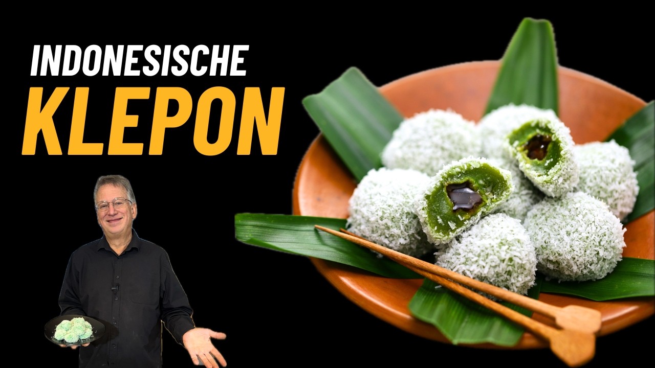 Hoe maak je Indonesische Klepon? (zoet snoepje recept)
