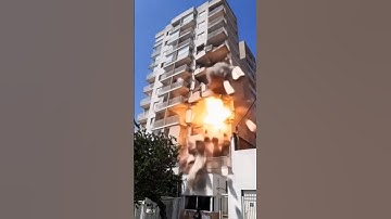 Massive Building Destroyed in Seconds! 💥 #demolition #satisfying #collapse #shorts