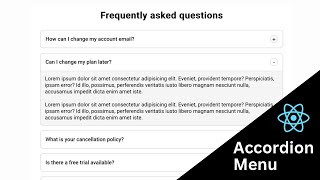 How To Create Simple Accordion Using React Html, Css Javascript
