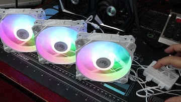 ASUS TUF Gaming TF120 ARGB FAN (unboxing and lighting effects)