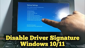 Cara Disable Driver Signature Enforcement Windows 10/11