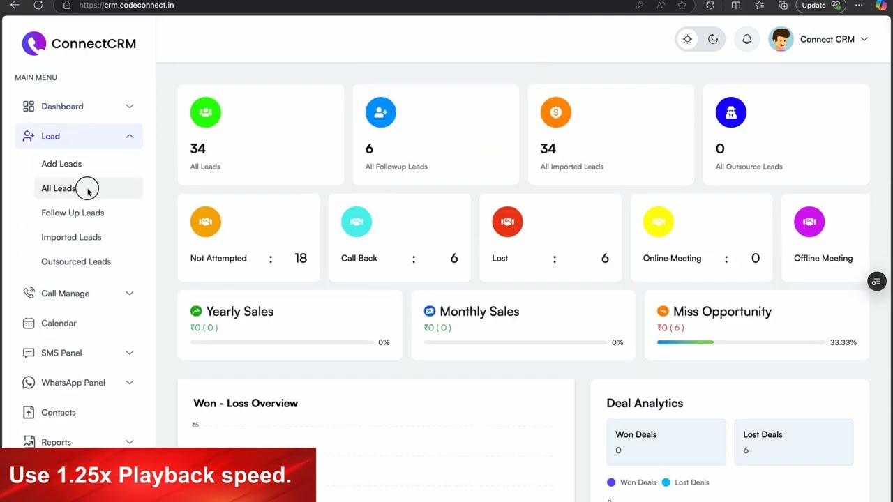 Bulk Import From Excel || Connect CRM Feature