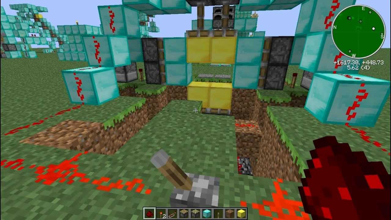 Minecraft: 2x2 Piston door + 2x2 Dead Lock door - Not As Useful Builds Part I