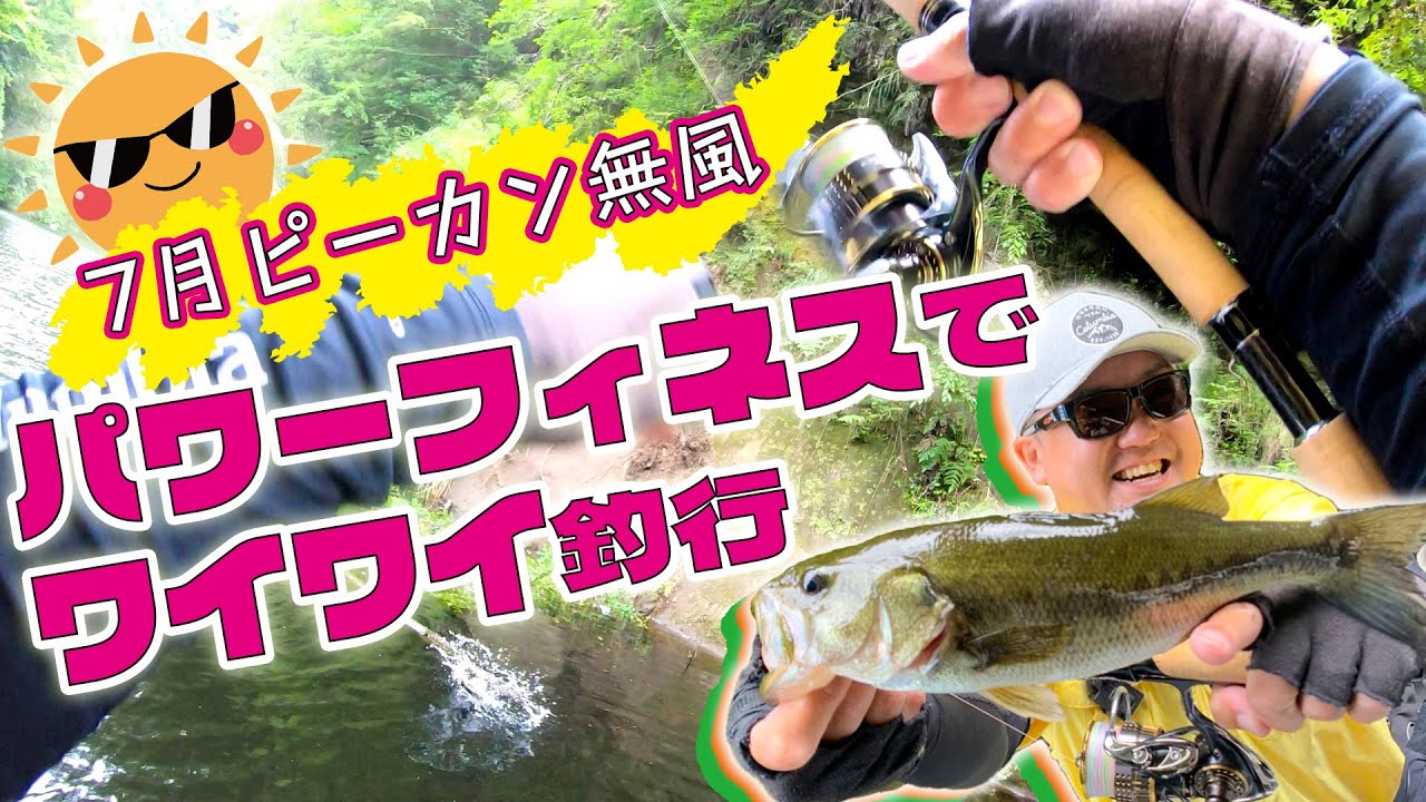 【楽しい】人生初のパワーフィネスが楽しすぎてヤバいいいい！【夏のバス釣り】【7月の豊英ダム】