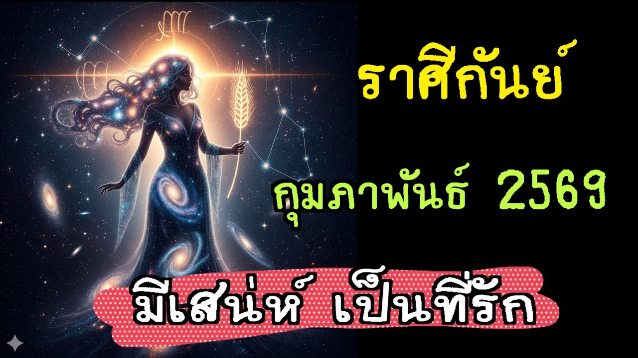 ราศีกันย์ กุมภาพันธ์ 2569 มีเสน่ห์และเป็นที่รัก