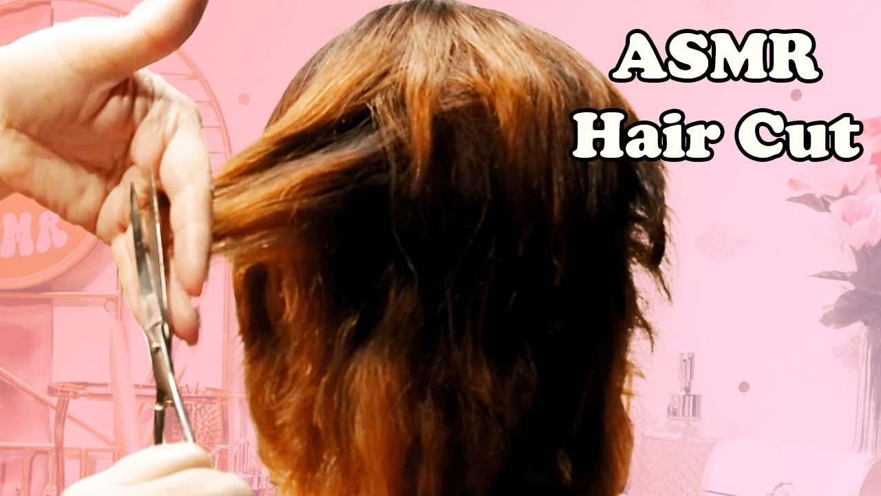 ASMR Haircutting & Hairstyling No Talking Combing & Spraying Sounds