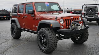 LIFTED 2014 Jeep Wrangler Unlimited Rubicon For Sale | 29517AT For Sale 2014 Jeep Wrangler Unlimited Rubicon 4wd W Targa Roof