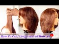 How to cut long layers in 5 min haircut tutorial 2023