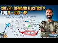 Price elasticity of demand calculation #elasticityofdemand #maths #calculus