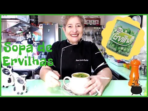 Vídeo: Como Fazer Sopa Com Ervilhas Enlatadas