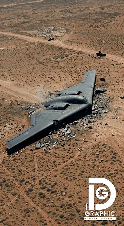 🚀💥 Witness the aftermath of a B-2 Spirit crash!