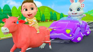 Wheels Go Round - Car Racing Song - Color Racing Car for Kids | Bum Bum Kids Song & Nursery Rhymes
