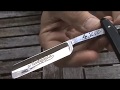 Восстановление опасной бритвы Nonrusta, YSC, Sheffield England straight razor restoration.