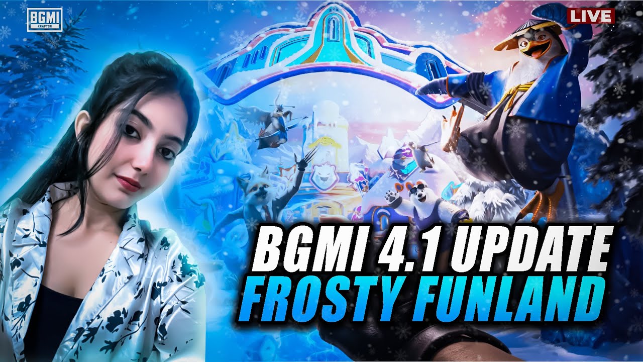 BGMI NEW UPDATE IS HERE😍PLAYING BGMI 4.1 UPDATE LIVE🥳 