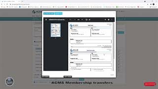 ACMS (Membership transfer) screenshot 2