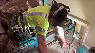 Repairing a Broken Water Line in a Finished Basement