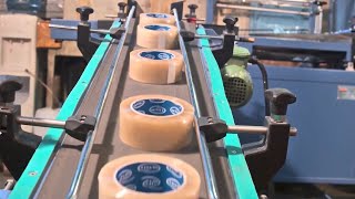 Process of making scotch tape in factory