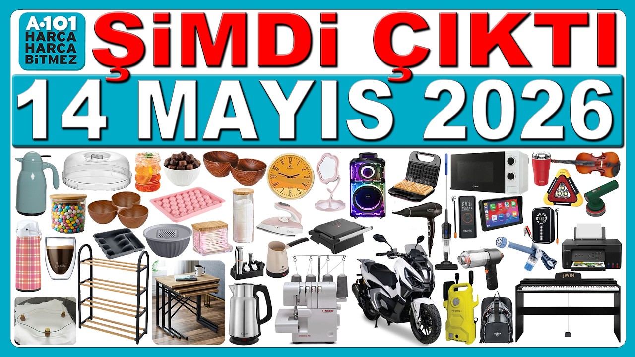 A101 14 MAYIS 2026 | OVERLOK MAKİNESİ | A101 OTO ARAÇ ÜRÜNLERİ | A101 AKTÜEL KATALOĞU