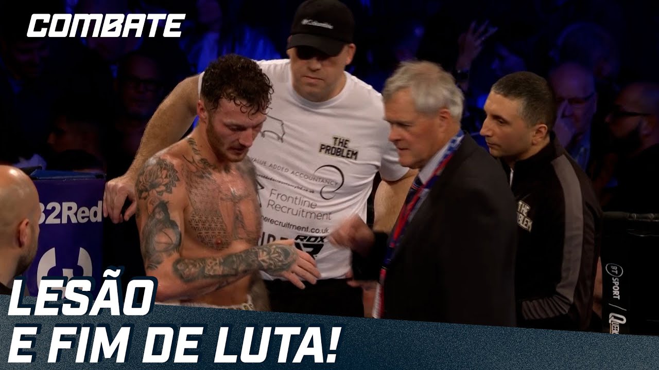 ZACH PARKER FRATURA A MÃO E PERDE A LUTA PRINCIPAL DO BOXE FRANK WARREN | #shorts | Combate.globo