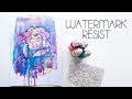 How To Do The Watermark Resist Technique With Acrylic Paint or Ink